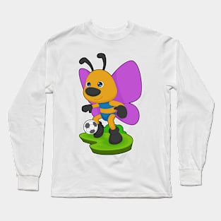 Butterfly Soccer player Soccer Sports Long Sleeve T-Shirt